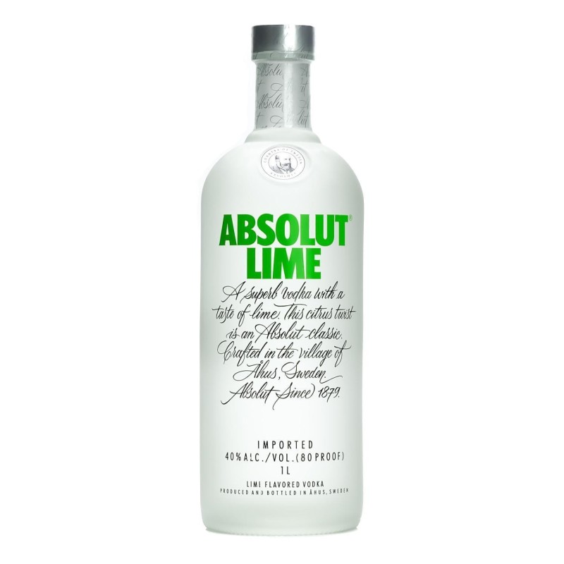 Vodka Absolut Lime Citron Vert 1L