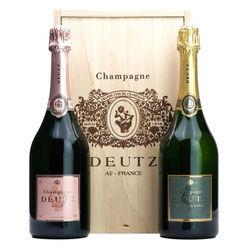 Champagne Deutz Coffret Duo Rosé et Brut Classique