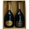 Champagne Ruinart coffret Duo R et Millésimé